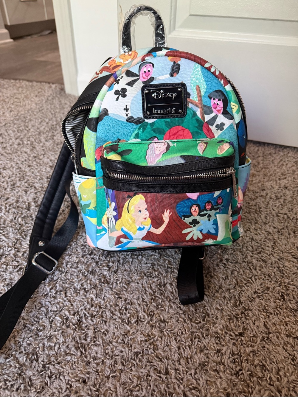 Alice in wonderland loungefly mini backpack